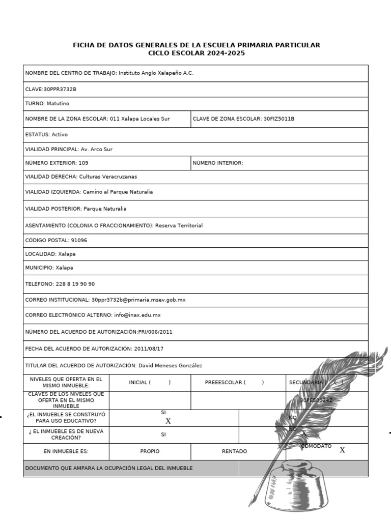 Hoja de Datos Escuelas Requisitar 2024 | PDF