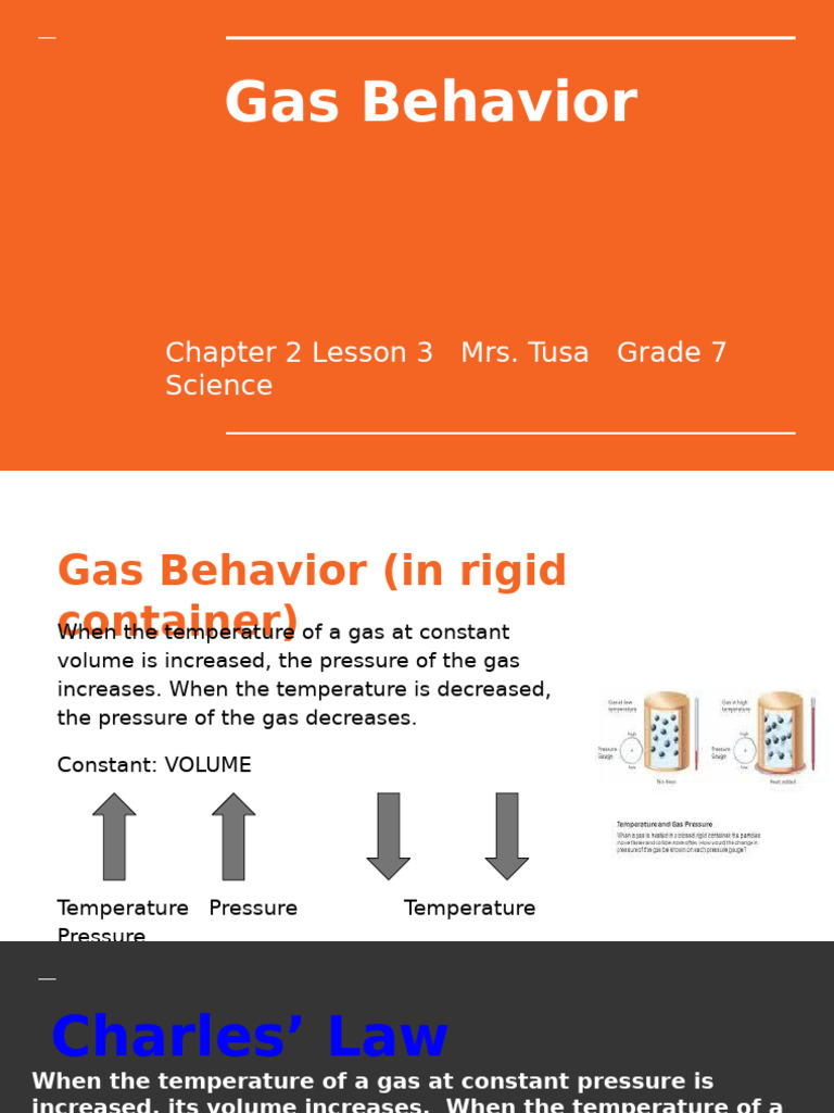Chapter+2+Lesson+3+Gas+Behavior | PDF