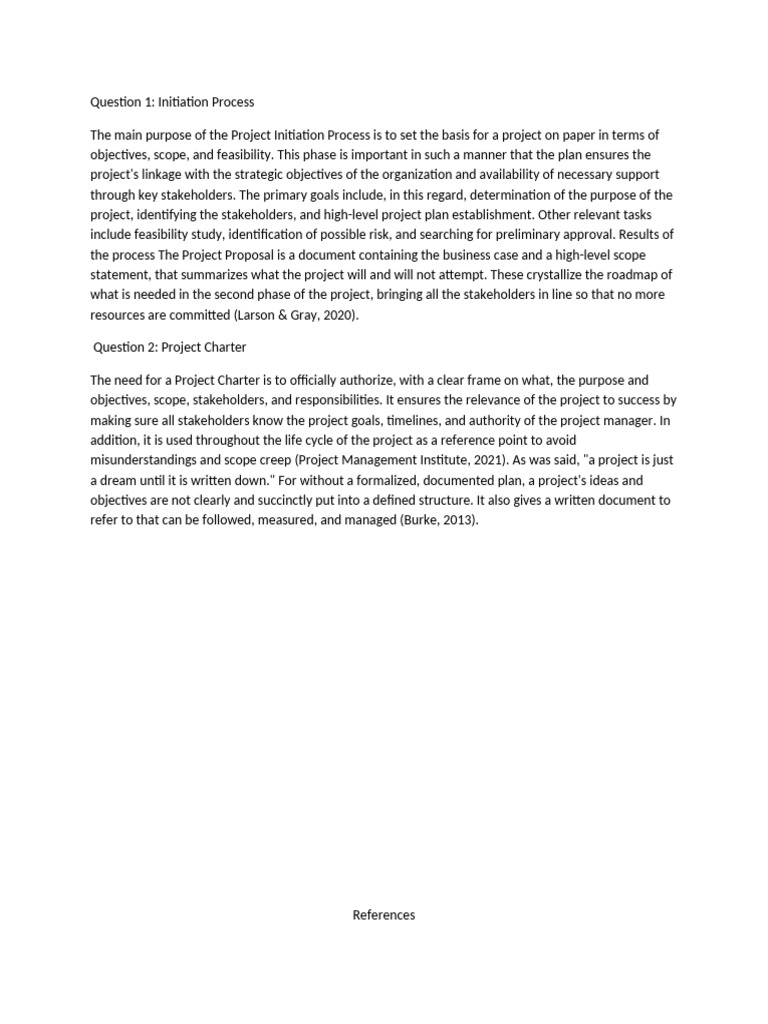 Project Initiation and Charter Guide | PDF | Business | Art