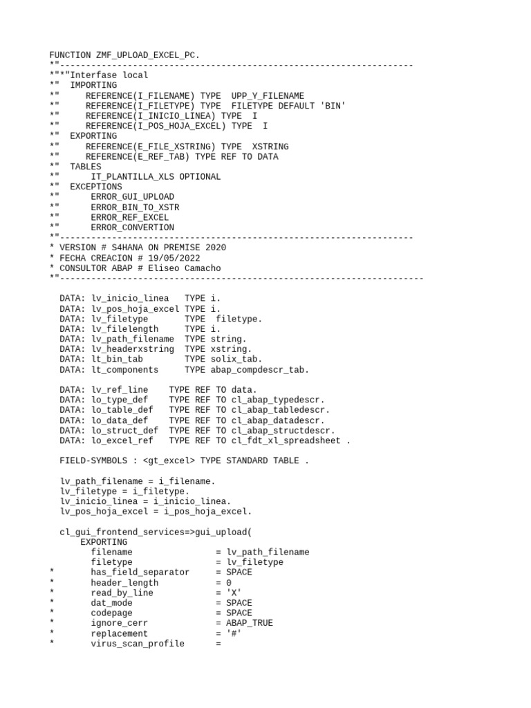 Zmf upload excel pc pdf