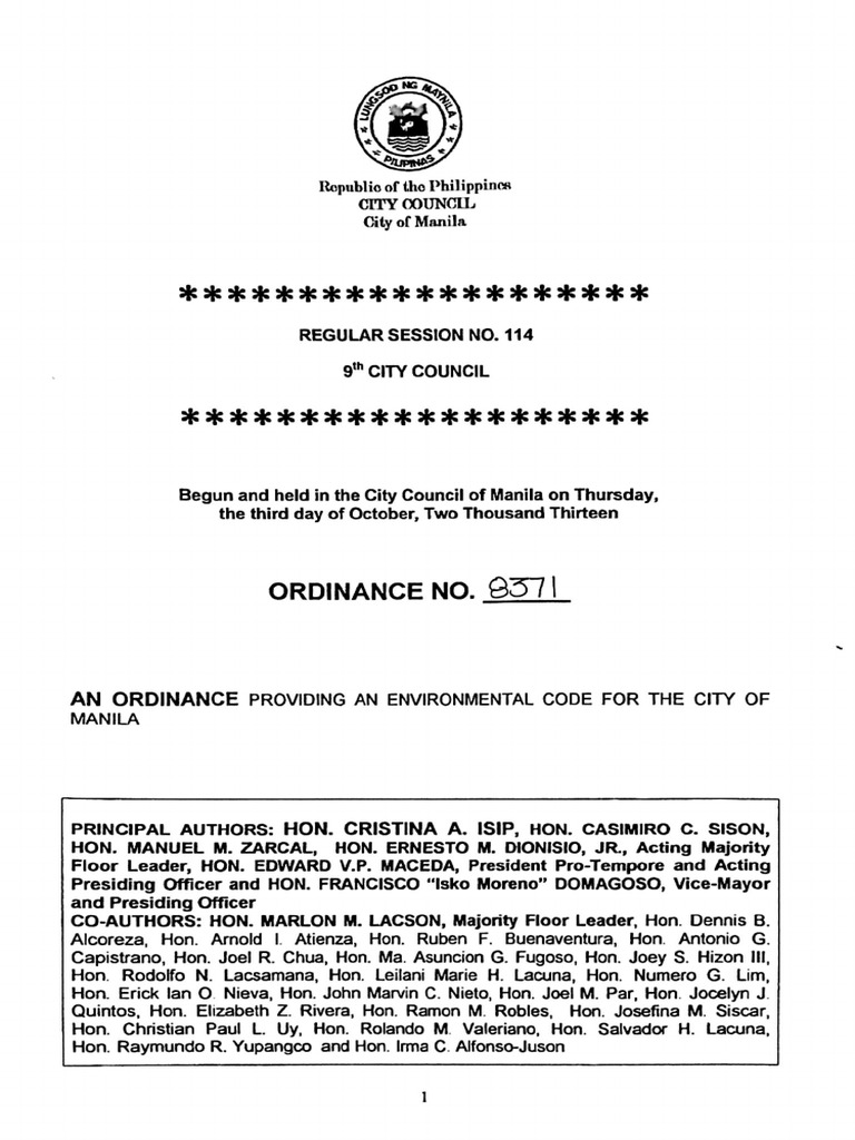 Ordinance No. 8371 | PDF