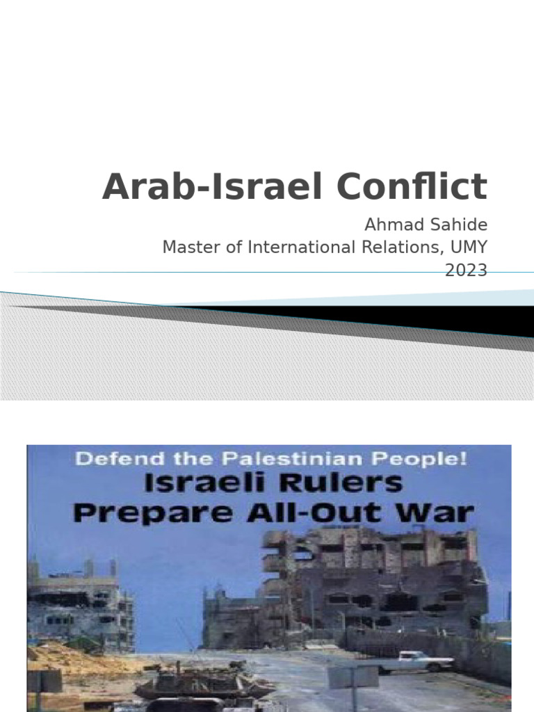 Arab-Israel Conflict | PDF