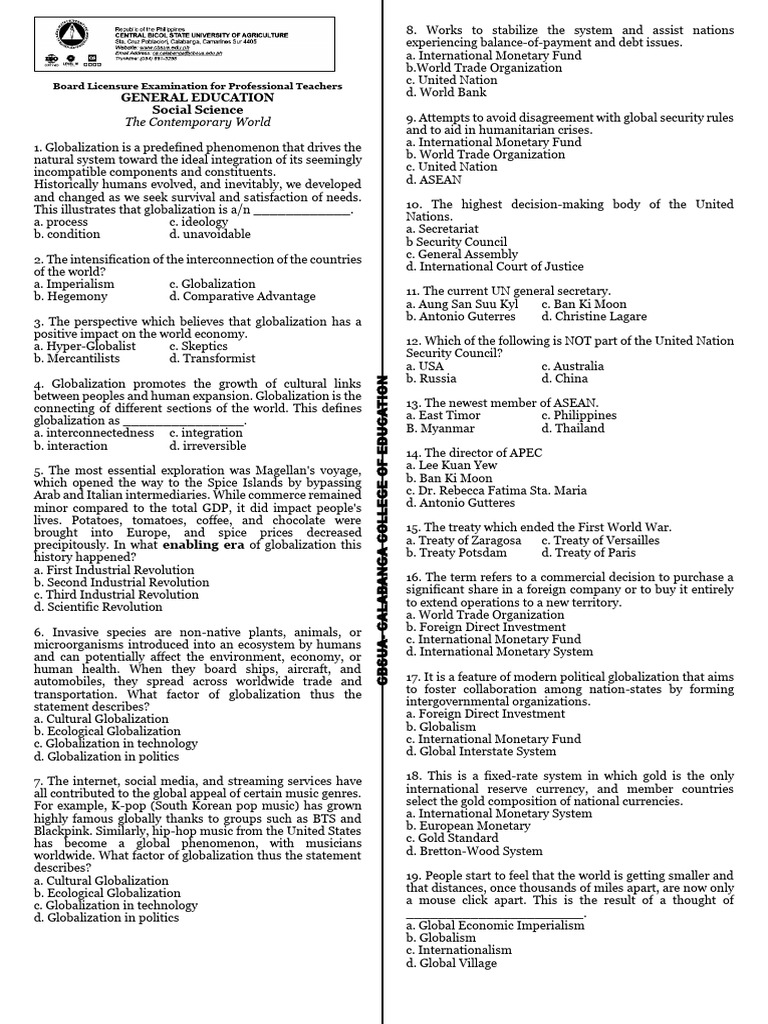 Gec 7 Let Test | PDF