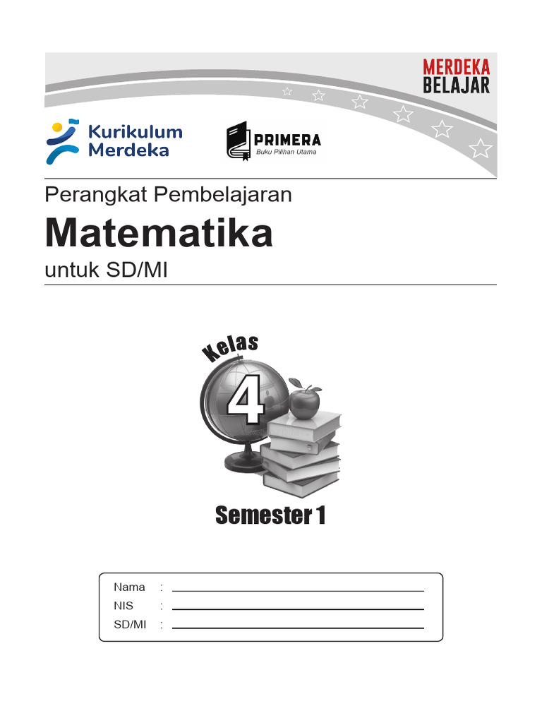 PB MATEMATIKA KELAS 4 SMT. 1 K - 21 (Primera) | PDF