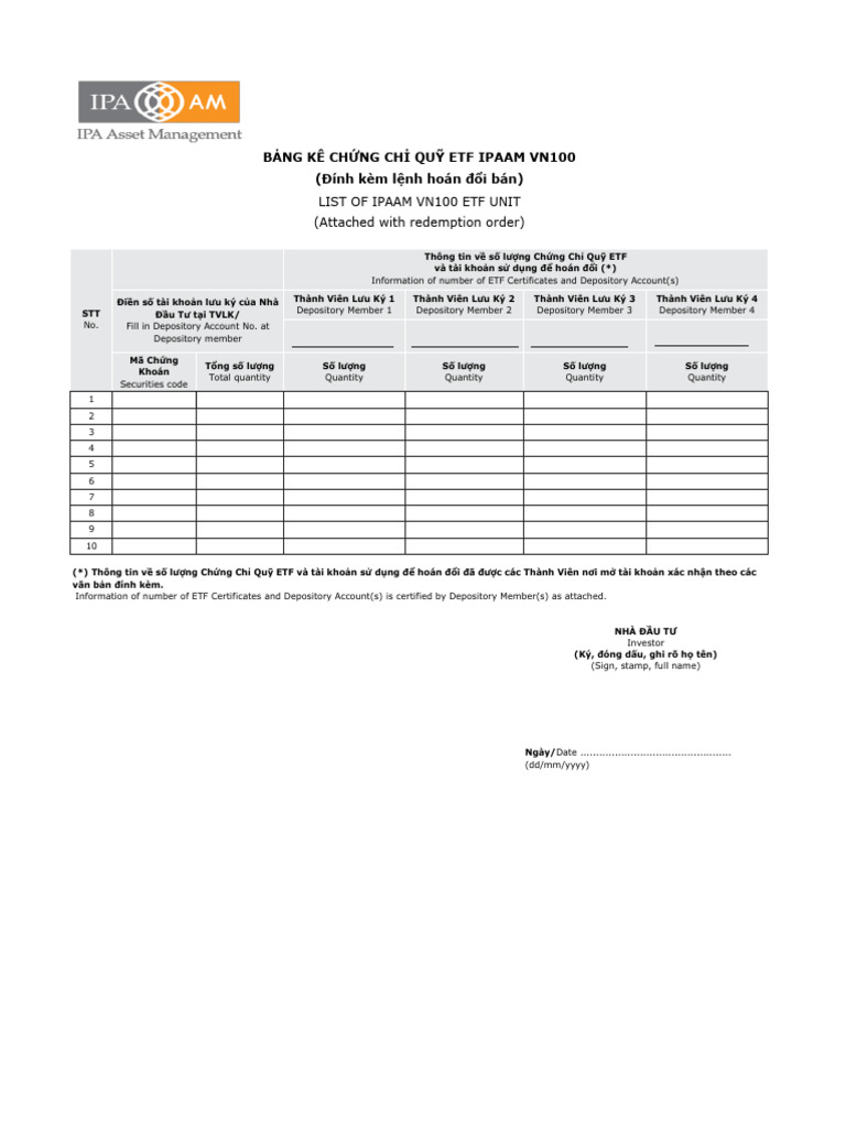 1.bang Ke Chung Chi Quy ETF | PDF