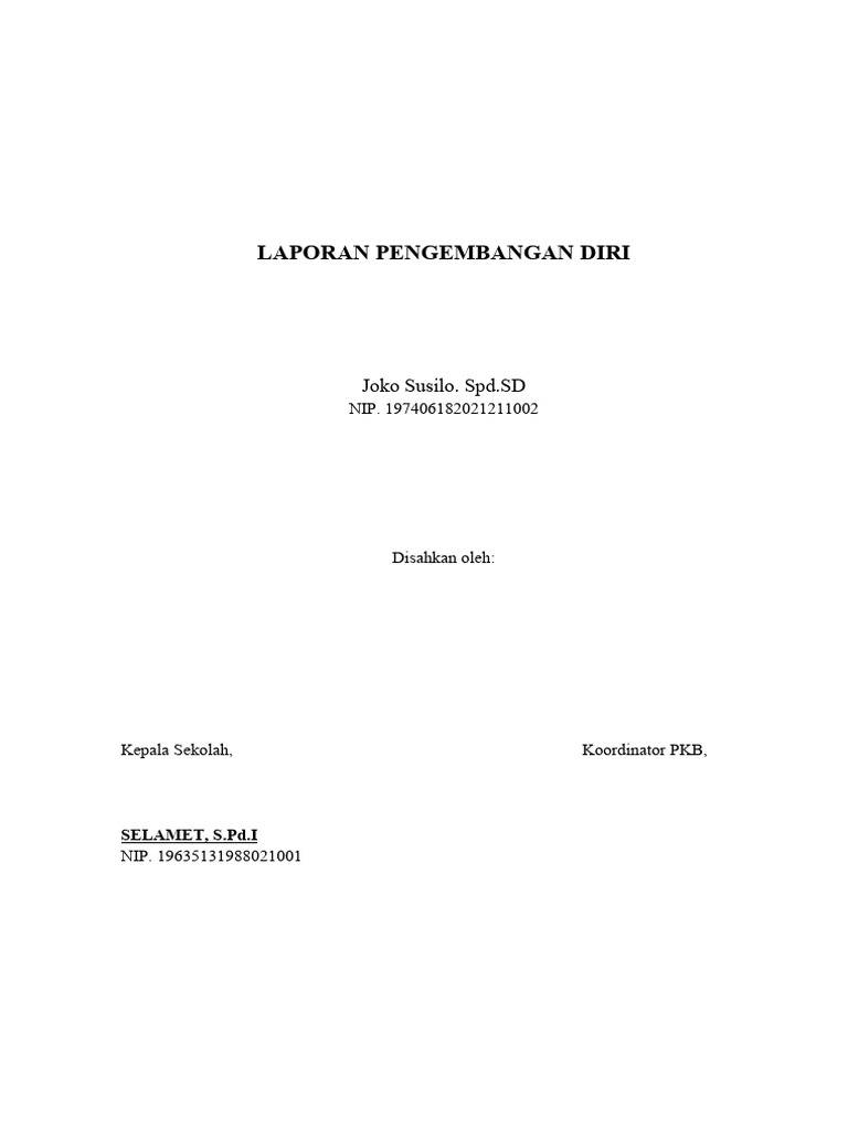 Pengembangan Diri Guru JOKO | PDF | Karier & Perkembangan | Bisnis