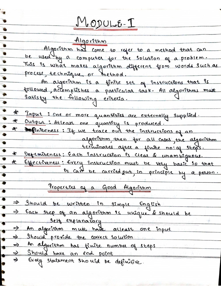 DAA - Mod 1 | PDF