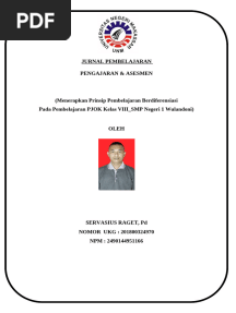 Jurnal Pembelajaran Modul 1 Topik-2 - Servasius Raget