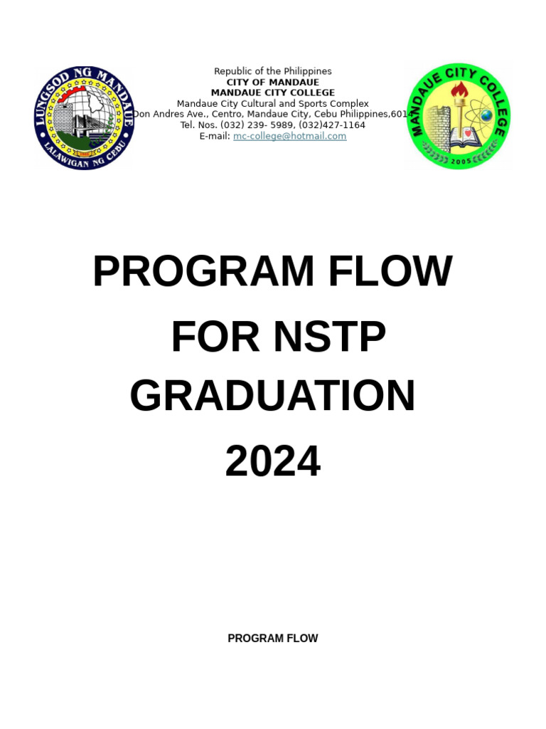 NSTP Graduation Ceremony Flow | PDF