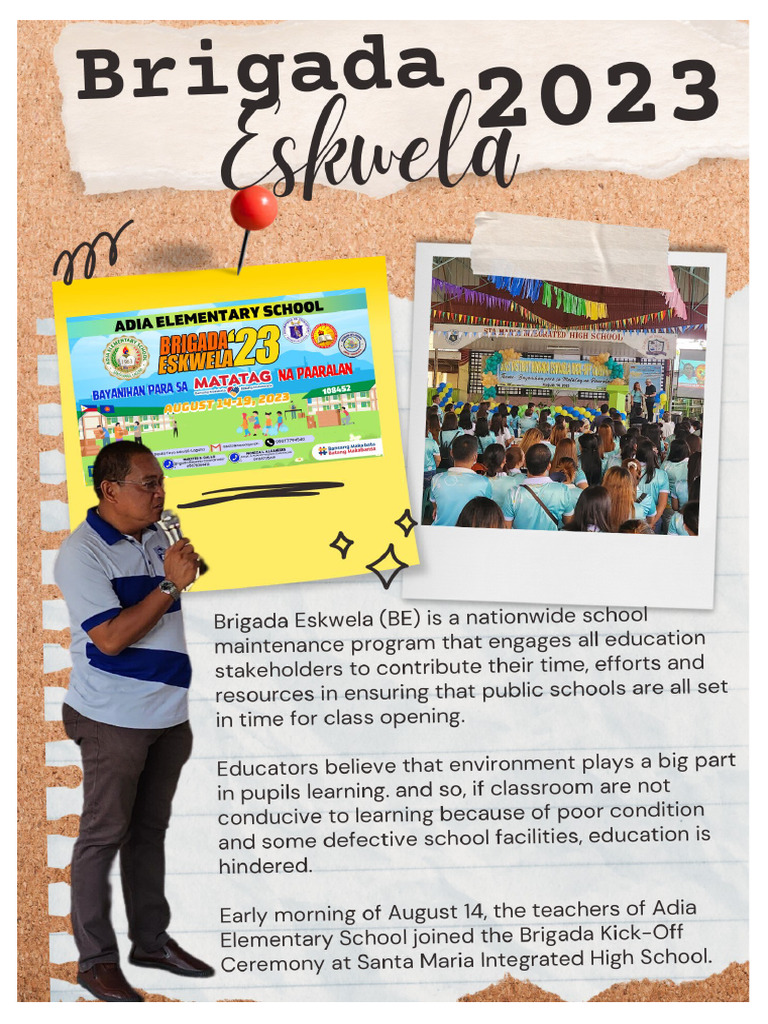 Brigada Eskwela 2023 | PDF