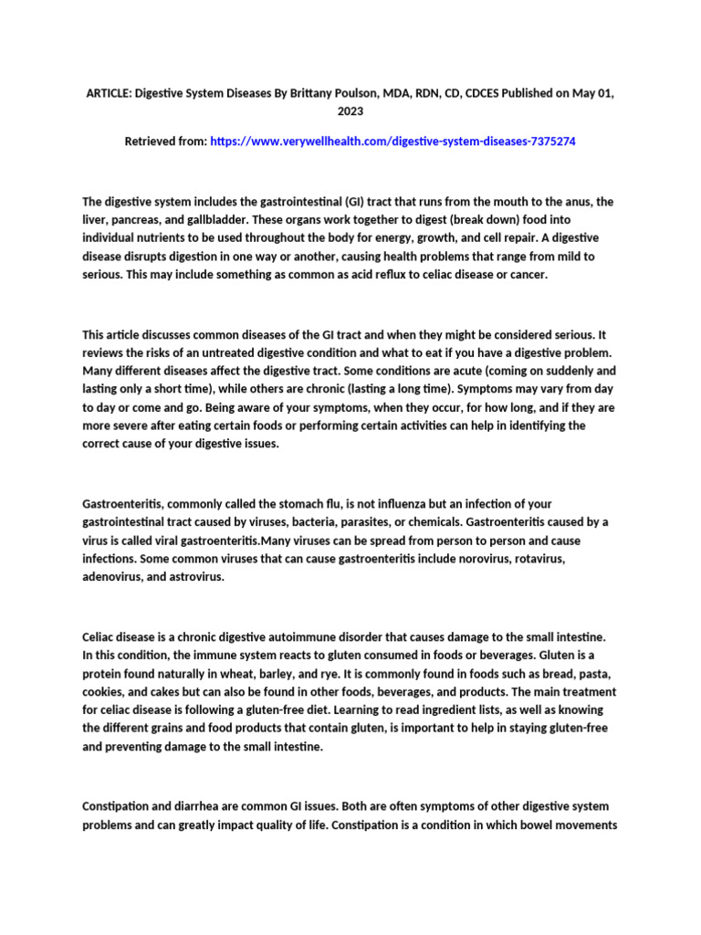 SRP 3 Digestive System | PDF