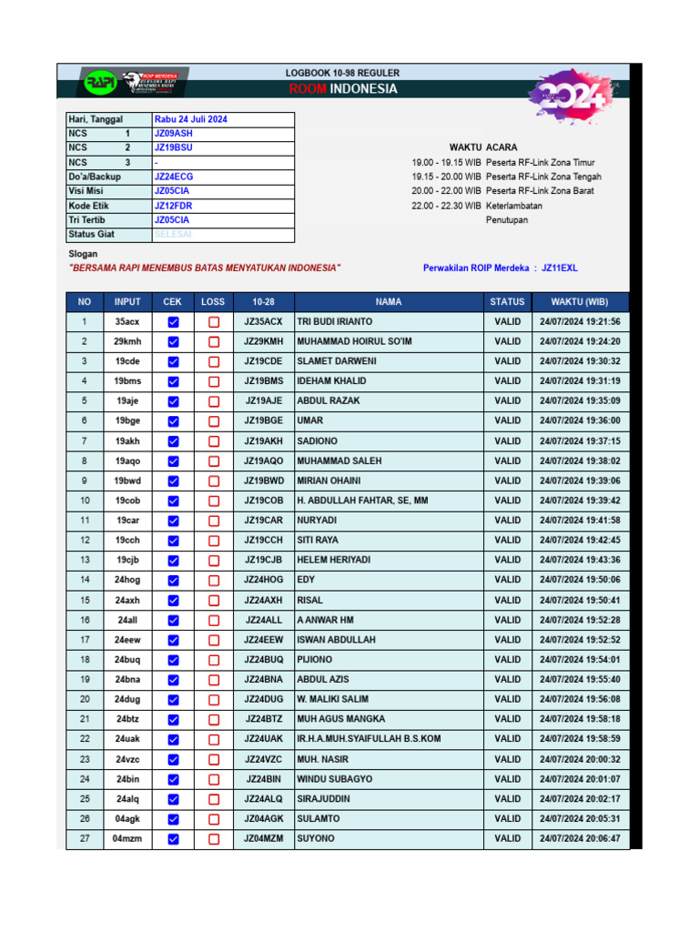 LogBook 24072024 | PDF