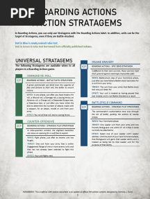 Warhammer 40k Boarding Actions - Alternate Faction Strategems