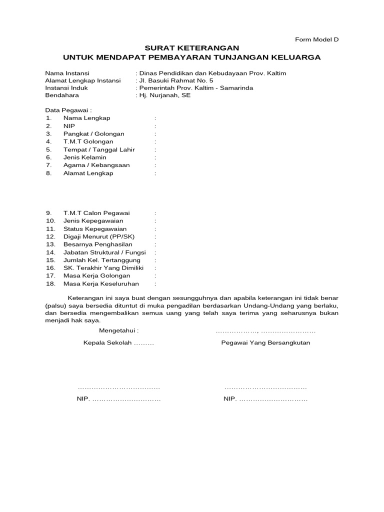 Format Model D | PDF