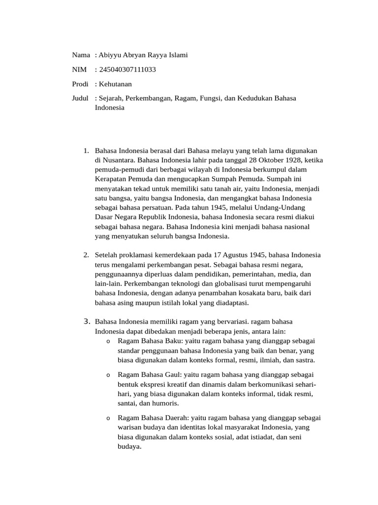 Resume Topik 1 - Abiyyu Abryan Rayya Islami | PDF