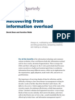 McKinsey Recovering From Information Overload Jan 2011