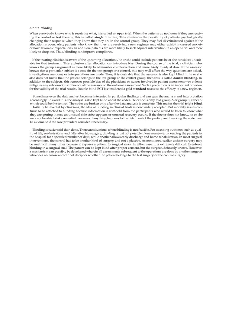 Blinding | PDF