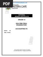 GP Accounting Grade 12 September 2024 P2 and Memo | PDF