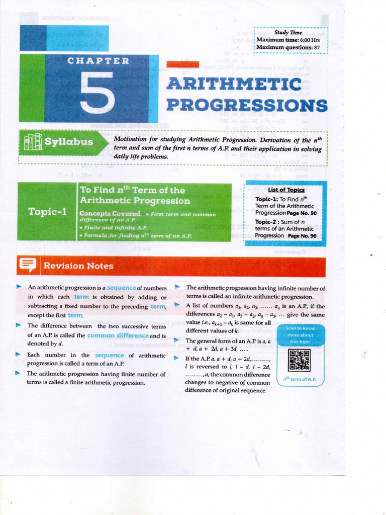 5 arithmetic progression pdf