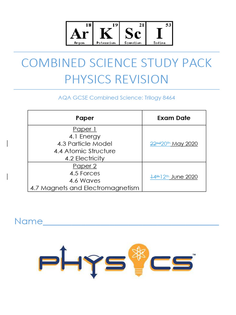 Physics-Study-Pack | PDF