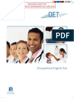 Download Occupational English Test October 2009 by Shenouda Andrawis SN76763267 doc pdf