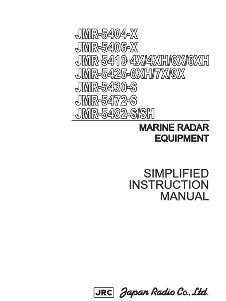 JMR-5400series (E) 7ZPRD0955 (Ed5) SIMPLIFIED INSTRUCTION 210917 | PDF