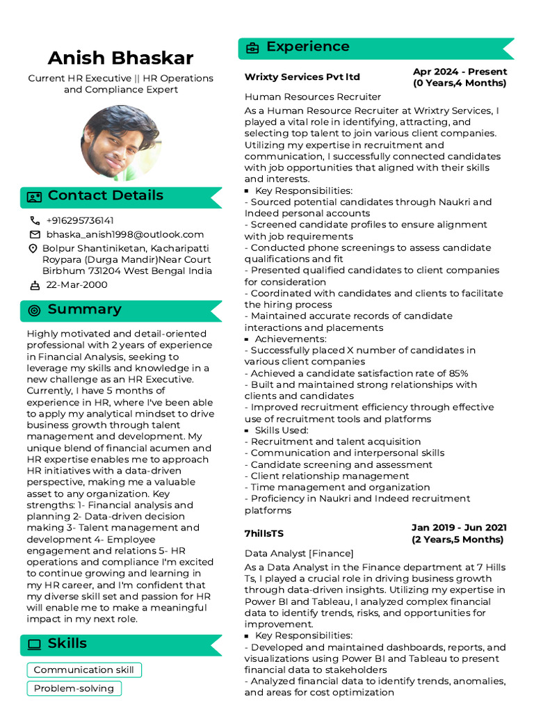 Anish Bhaskar 1 | PDF