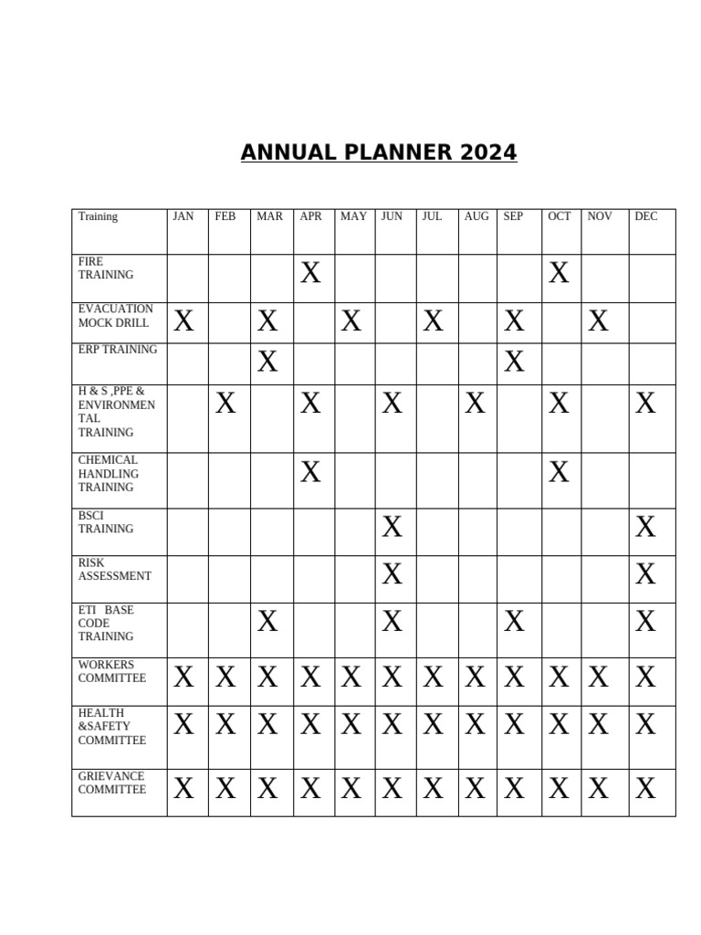 Annual Planner PDF