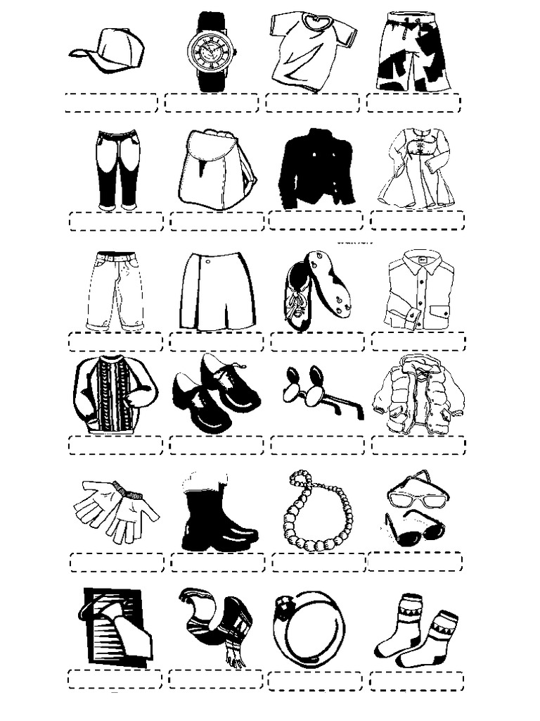 Clothes Items Clothing | PDF