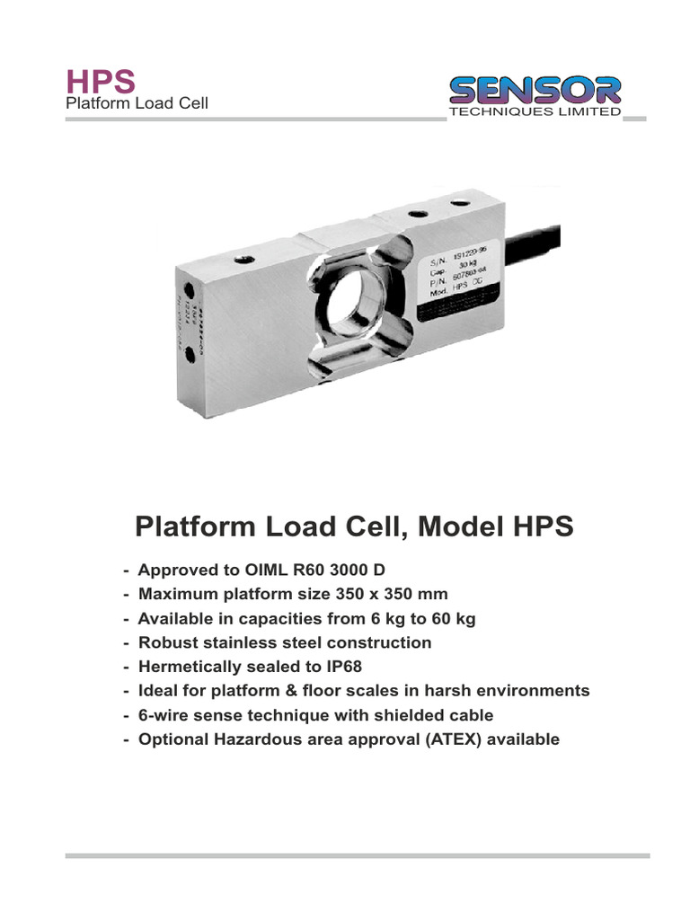 Load Cell HPS | PDF
