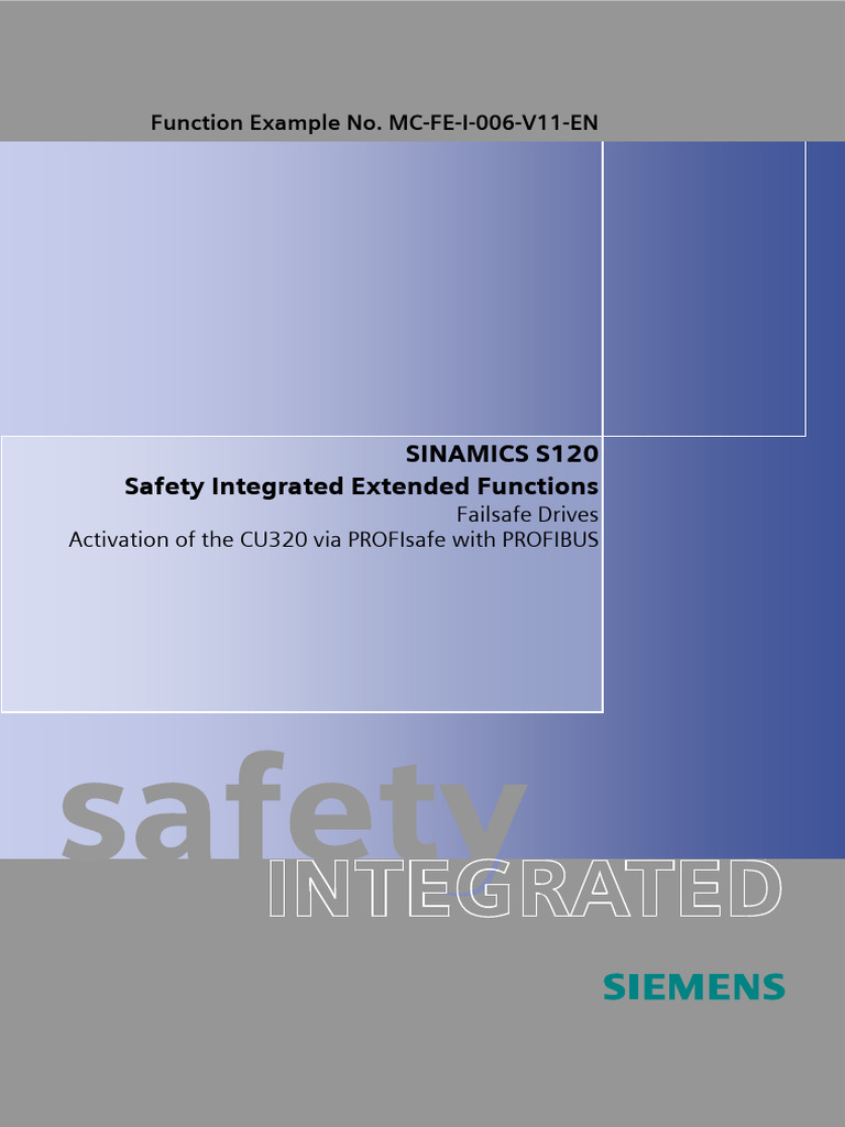 S120 Safety Integrated Extended Functions | PDF