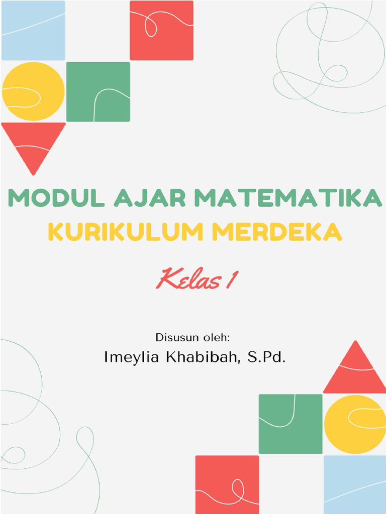 Modul Ajar Matematika Kelas 1 SD | PDF