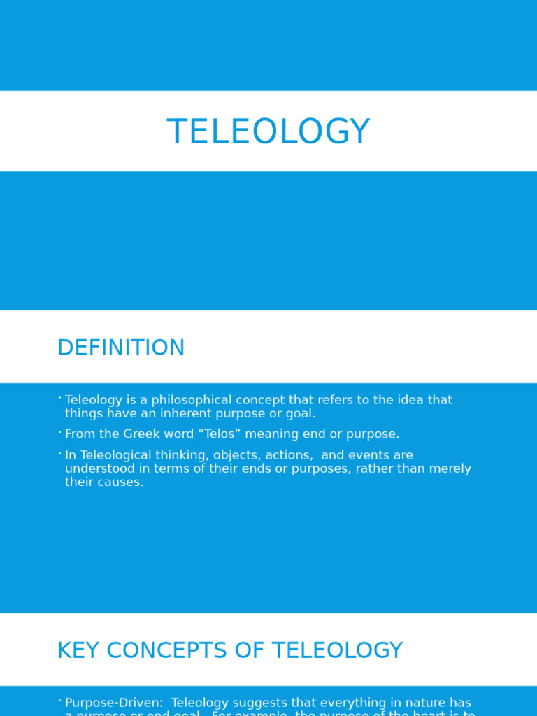 Teleology | PDF