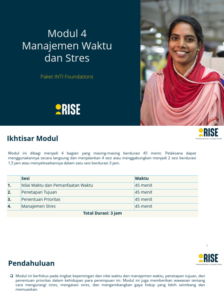 RISE Foundations CORE Module 4 - Time & Stress Management - ASD ...