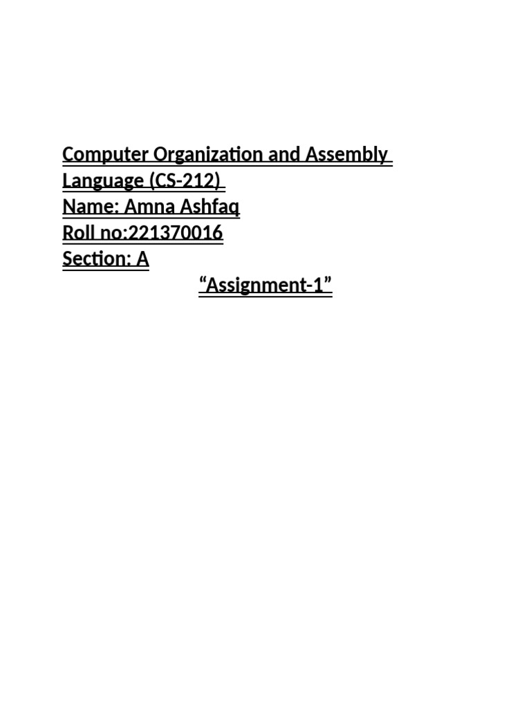 Amna - Assembly Codes | PDF | Computer Science | Teaching Methods ...