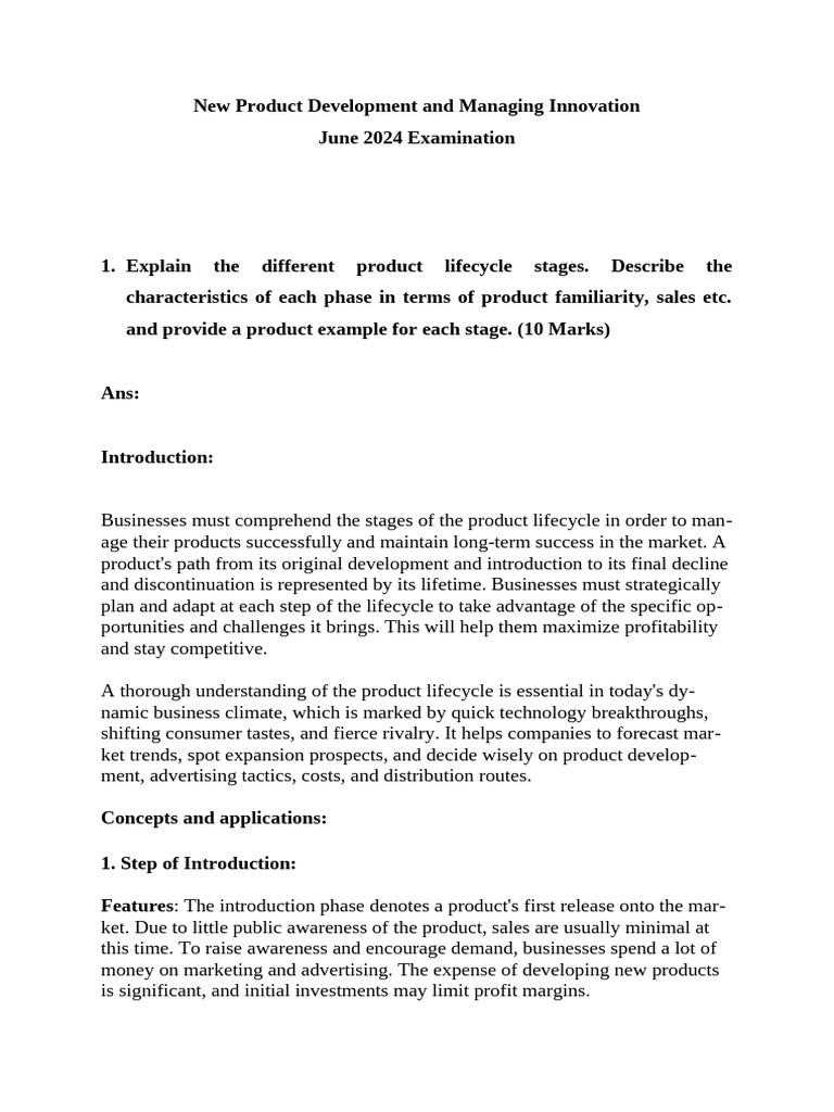 New Product Development and Managing Innovation | PDF