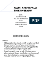 Hidrosefalus, Anensefalus dan Mikrosefalus