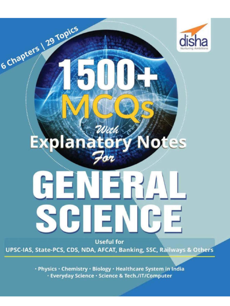 Disha General Science Notes With 1500+ MCQs | PDF