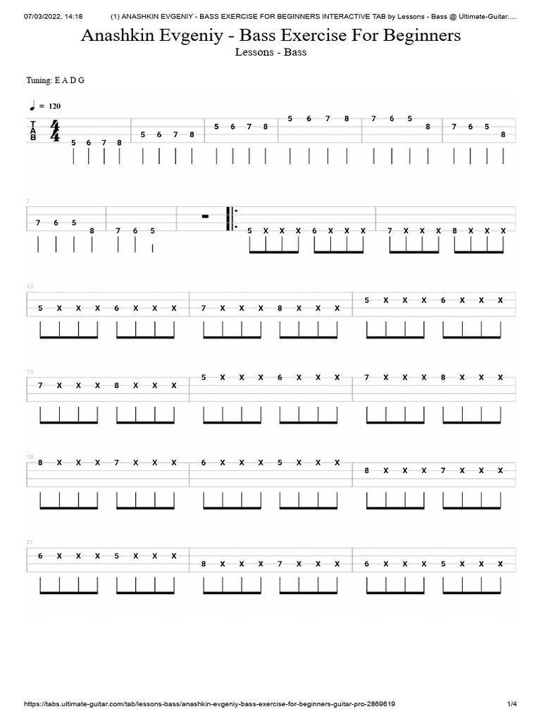 Bass Exercises 2 | PDF