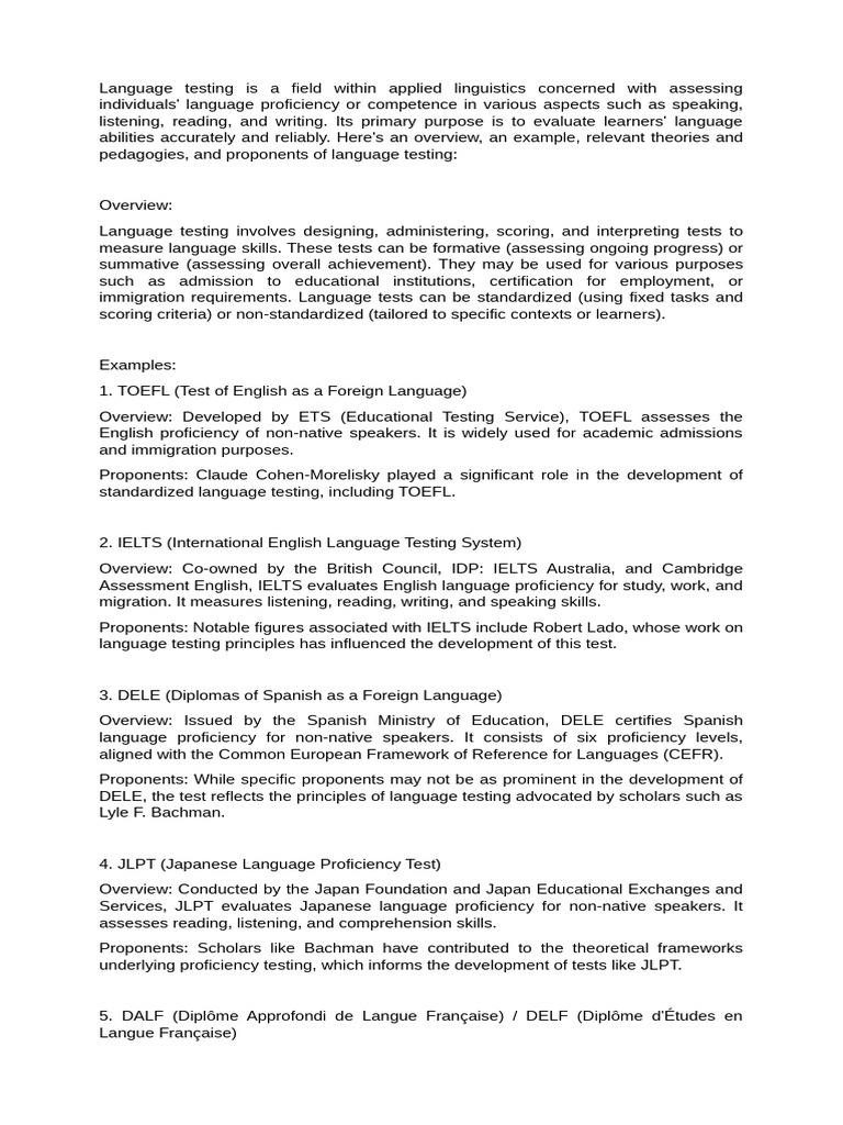 Language testing pdf