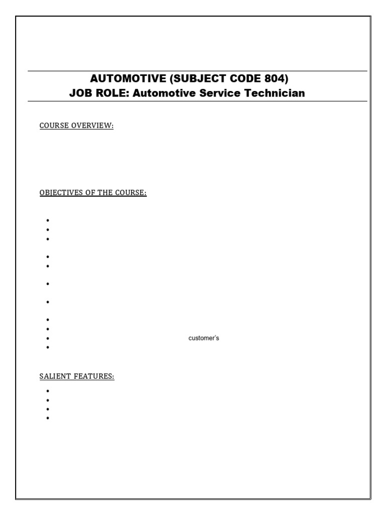 804 Automotive | PDF