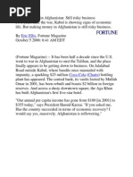 Making Money in Afghanistan 1