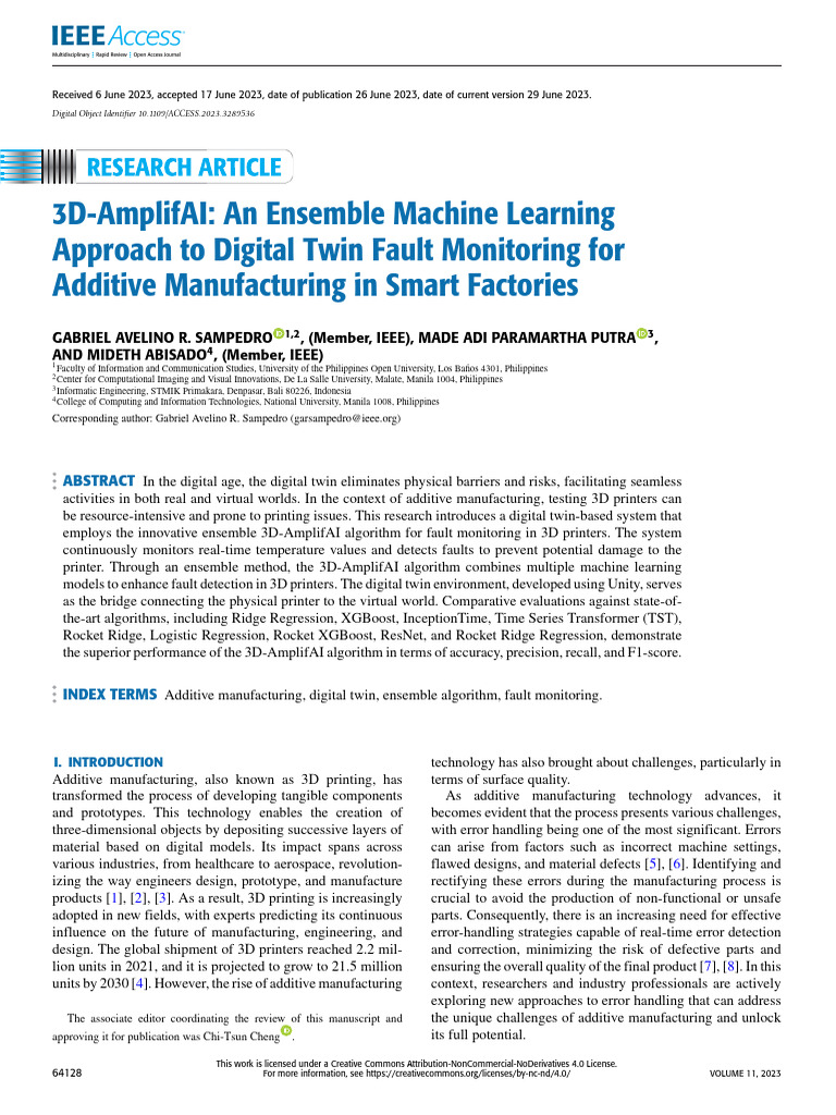 3D-AmplifAI An Ensemble Machine Learning Approach To Digital Twin Fault ...