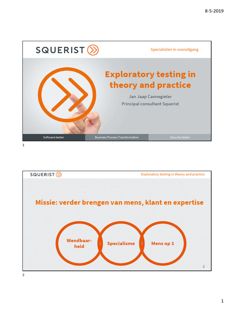 Exploratory Testing Insights and Practices | PDF | Software Testing ...