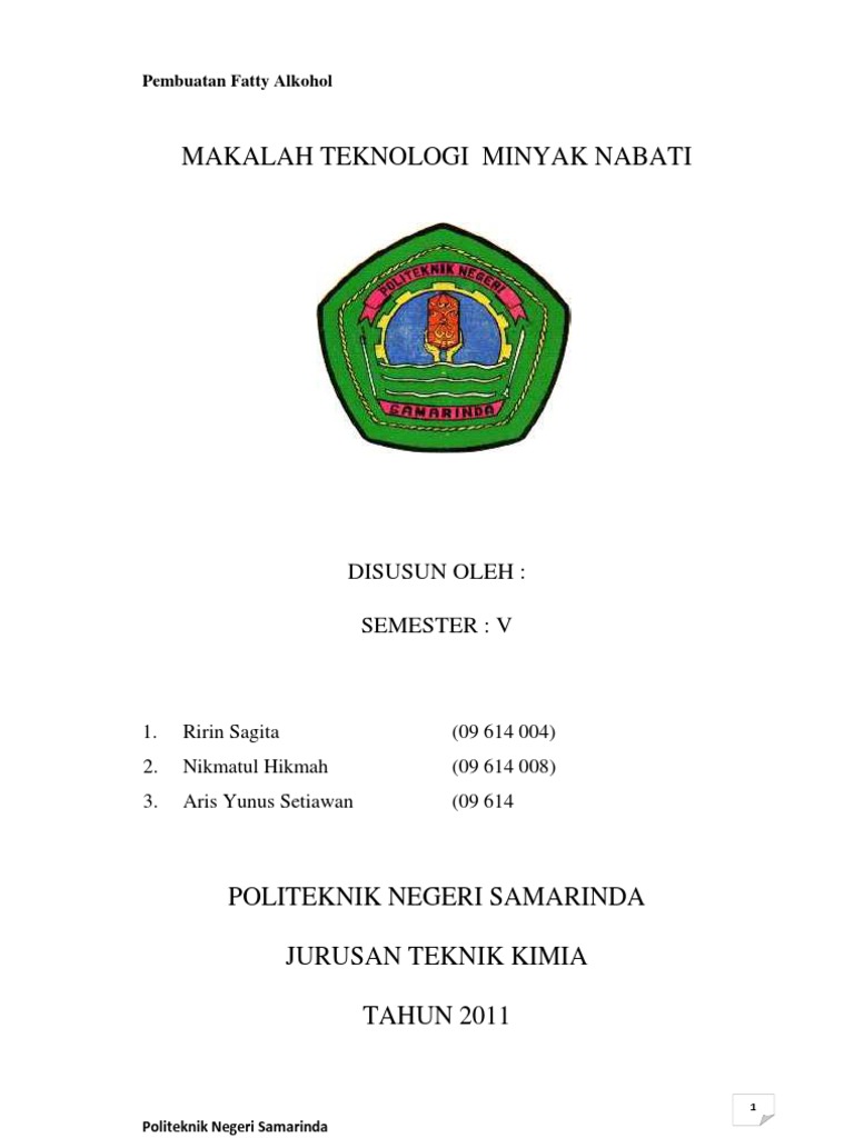 Makalah Minyak Nabati Baru | PDF