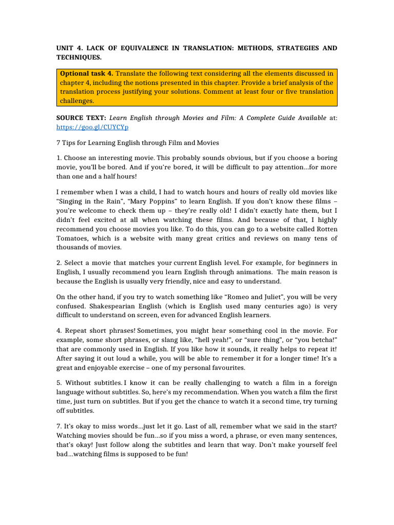 UNIT 4 Key | PDF