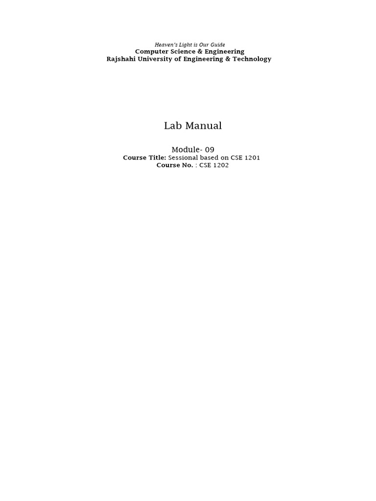 Module - 09 | PDF