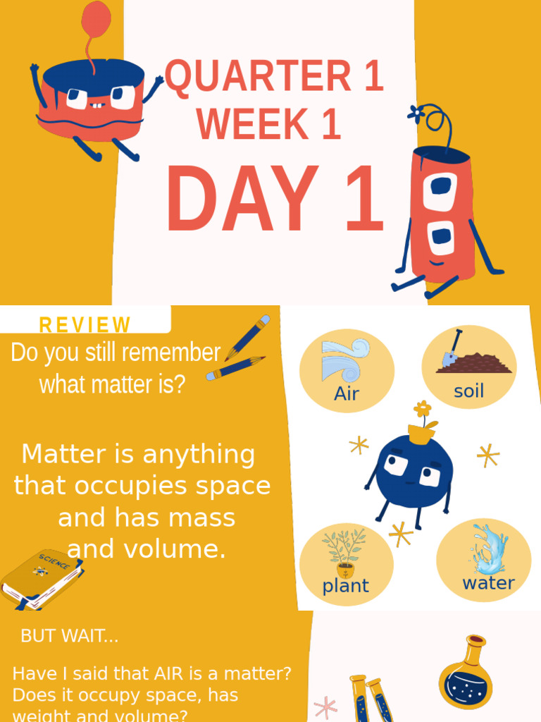 G5Q1 Week 1 Science | PDF