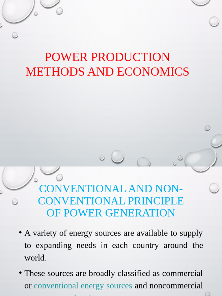 Lecture - 4 - Sources of Energy&Power Generation Economics | PDF
