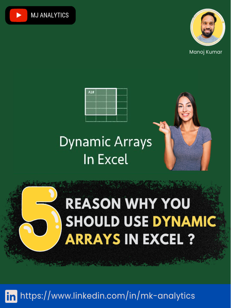 5 Reason Why You Should Use Dynamic Arrays in Excel | PDF